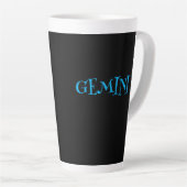 GEMINI-STERNZEICHEN-KAFFEE Latte Tasse (Rechte Ecke)