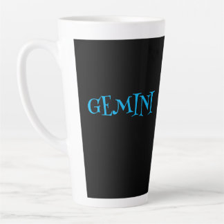 GEMINI-STERNZEICHEN-KAFFEE Latte Tasse