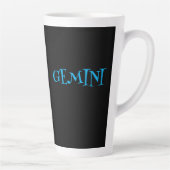 GEMINI-STERNZEICHEN-KAFFEE Latte Tasse (Rechts)