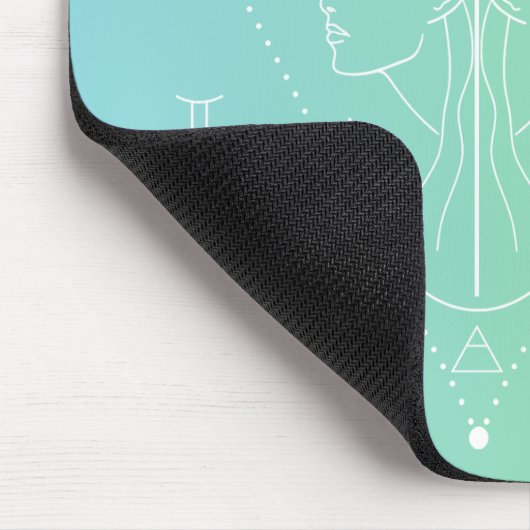 Gemini-Sternzeichen Mousepad (Ecke)