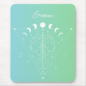 Gemini-Sternzeichen Mousepad (Vorne)