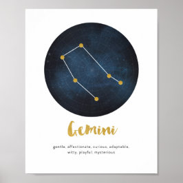 Gemini-Sternzeichen Poster