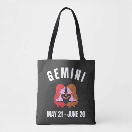 Gemini-Sternzeichen Tasche (Vorderseite)
