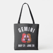 Gemini-Sternzeichen Tasche (Rückseite)