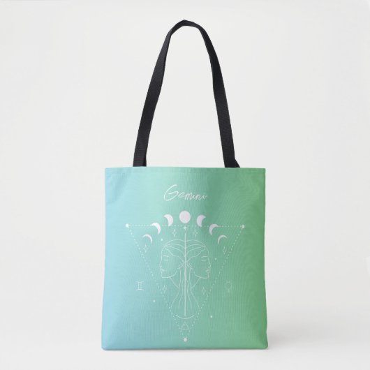 Gemini-Sternzeichen Tasche (Vorderseite)