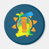 Gemini Sun Magnet (Vorne)