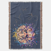 Gemini Sweet 16 Custom Name Blanket Decke (Vorderseite Vertikal)