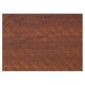 Gemini-Symbol auf braunem Mahagoni wie Druck Tischdecke (Vorderseite (Horizontal))