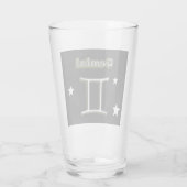 Gemini-Symbol Glas (Rückseite)