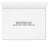 Gemini Symbol Happy Geburtstag Horoscope Zodiac (Innenansicht Horizontal (Unten))