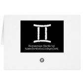 Gemini Symbol Happy Geburtstag Horoscope Zodiac (Rückseite Horizontal)