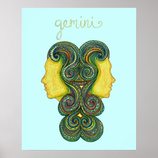 Gemini Symbol Poster (Vorne)