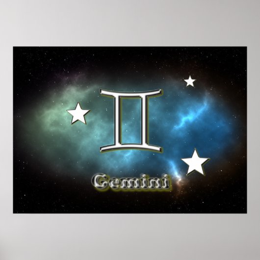 Gemini-Symbol Poster (Vorne)