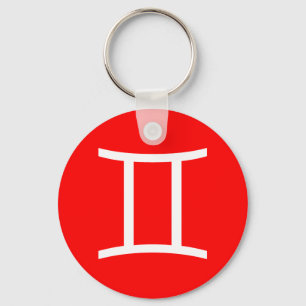 Gemini Symbol Schlüsselanhänger