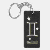 Gemini-Symbol Schlüsselanhänger (Vorderseite links)