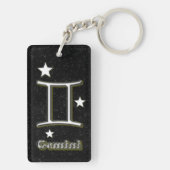 Gemini-Symbol Schlüsselanhänger (Rückseite)