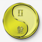 Gemini the Twins Pappteller (Vorderseite)