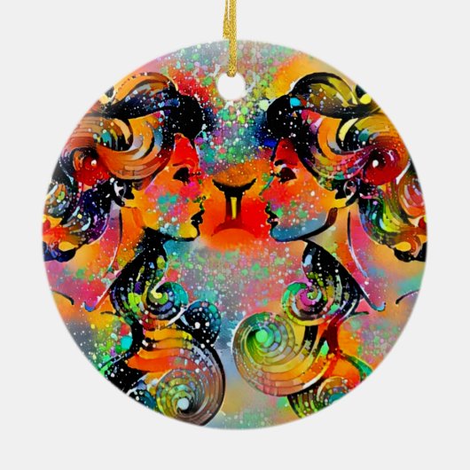 Gemini Tijuana Keramik Ornament (Hinten)