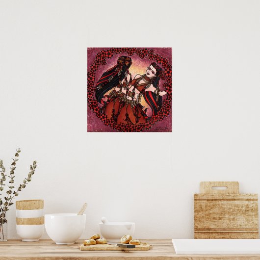 Gemini Tribal Bly Dance Poster (Küche)
