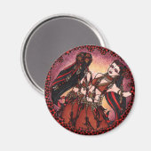 Gemini Tribal Bly Dancers Magnet (Vorderseite/Rückseite)