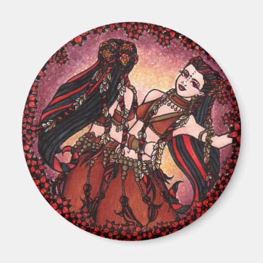 Gemini Tribal Bly Dancers Magnet (Vorne)