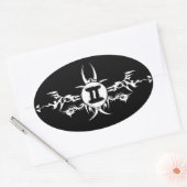 Gemini Tribal Dark Stickers (Umschlag)
