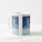 Gemini Twin Constellation Vintag Zodiac Astrologie Kaffeetasse (Vorderseite Links)