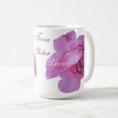 Gemini Twin Schwestern heiß rosa Rose Tasse von Be (VorderseiteRechts)
