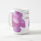 Gemini Twin Schwestern heiß rosa Rose Tasse von Be (Vorderseite Links)