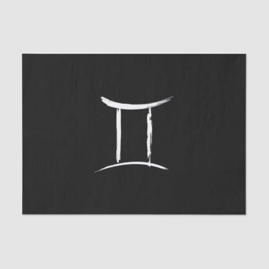 GEMINI Twins Duality Zodiac Mai Juni Astrologie Seidenpapier (Vorderseite)