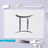 GEMINI Twins Duality Zodiac Mai Juni Astrologie Seidenpapier (Handwerk)