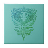Gemini Twins Emblem Fliese (Vorderseite)