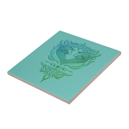 Gemini Twins Emblem Fliese (Seite)