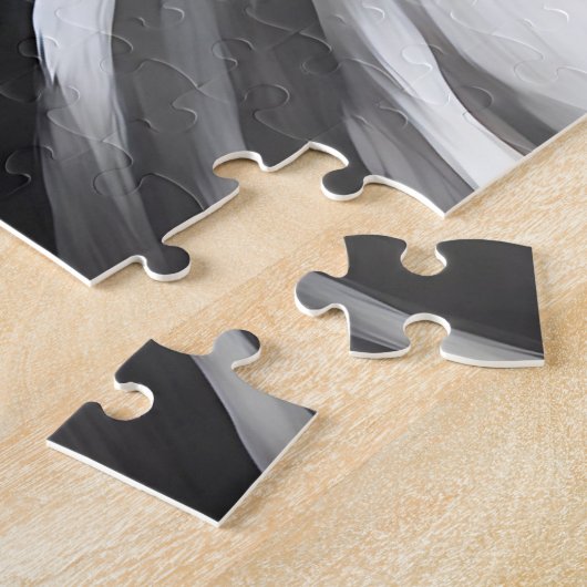 Gemini Twins Farbe & Schwarz/Weißes Horoskop Puzzle (Seite)