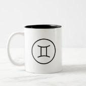 Gemini Twins Horoscope Zodiac Signature Tasse (Links)
