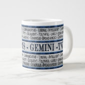 GEMINI - TWINS - KAFFEE/SOUP/JUMBO-TASSE - TEXT Jumbo-Tasse (Vorderseite Rechts)