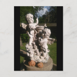 GEMINI TWINS & OKLAHOMA ROSE ROCK POSTCARD POSTKARTE