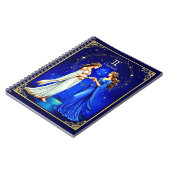 Gemini Twins unter einem Sternenhimmel Notizblock (Linke Seite)