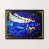 Gemini Twins unter einem Sternenhimmel Puzzle (Horizontal)