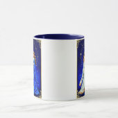 Gemini Twins unter einem Sternenhimmel Tasse (Zentrum)