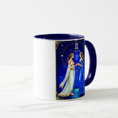 Gemini Twins unter einem Sternenhimmel Tasse (VorderseiteRechts)