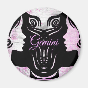 Gemini Twins Zodiac Horoscope - Zeichenmagnet Magnet