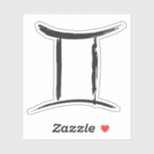 GEMINI Twins Zodiac Sign Frühjahr Juni Astrologie Aufkleber (Blatt)