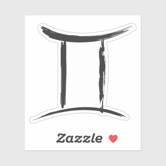 GEMINI Twins Zodiac Sign Frühjahr Juni Astrologie Aufkleber (Blatt)