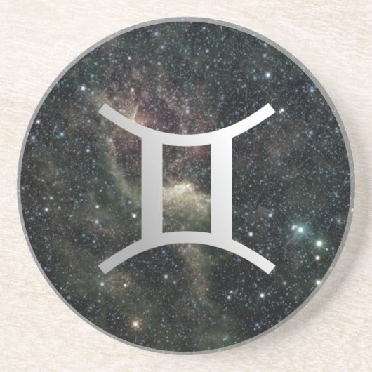 Gemini Twins Zodiac Star Sign Universe Getränkeuntersetzer (Vorne)