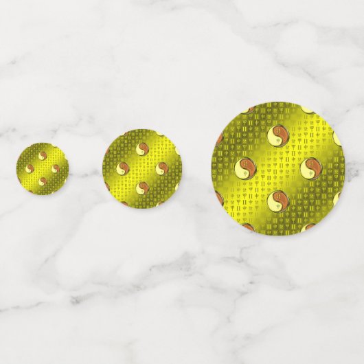 Gemini und Holzaffe Konfetti (Rückseiten)