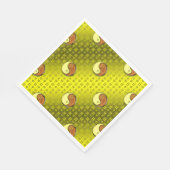 Gemini und Holzaffe Serviette (Ecke)