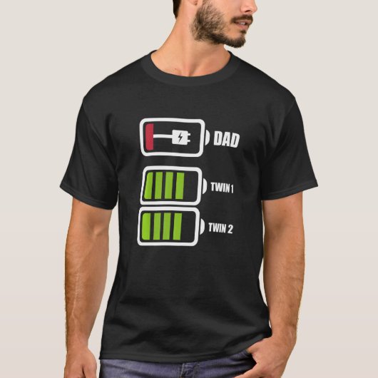 Gemini und Vater Battery Kindertag T-Shirt (Vorderseite)