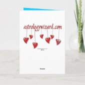 Gemini Valentine/Zodiac Card. Feiertagskarte (Rückseite)