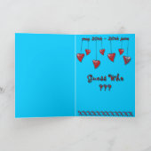 Gemini Valentine/Zodiac Card. Feiertagskarte (Innenseite)